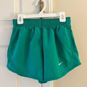 Nike Women's Dri-fit Green Athletic Shorts
